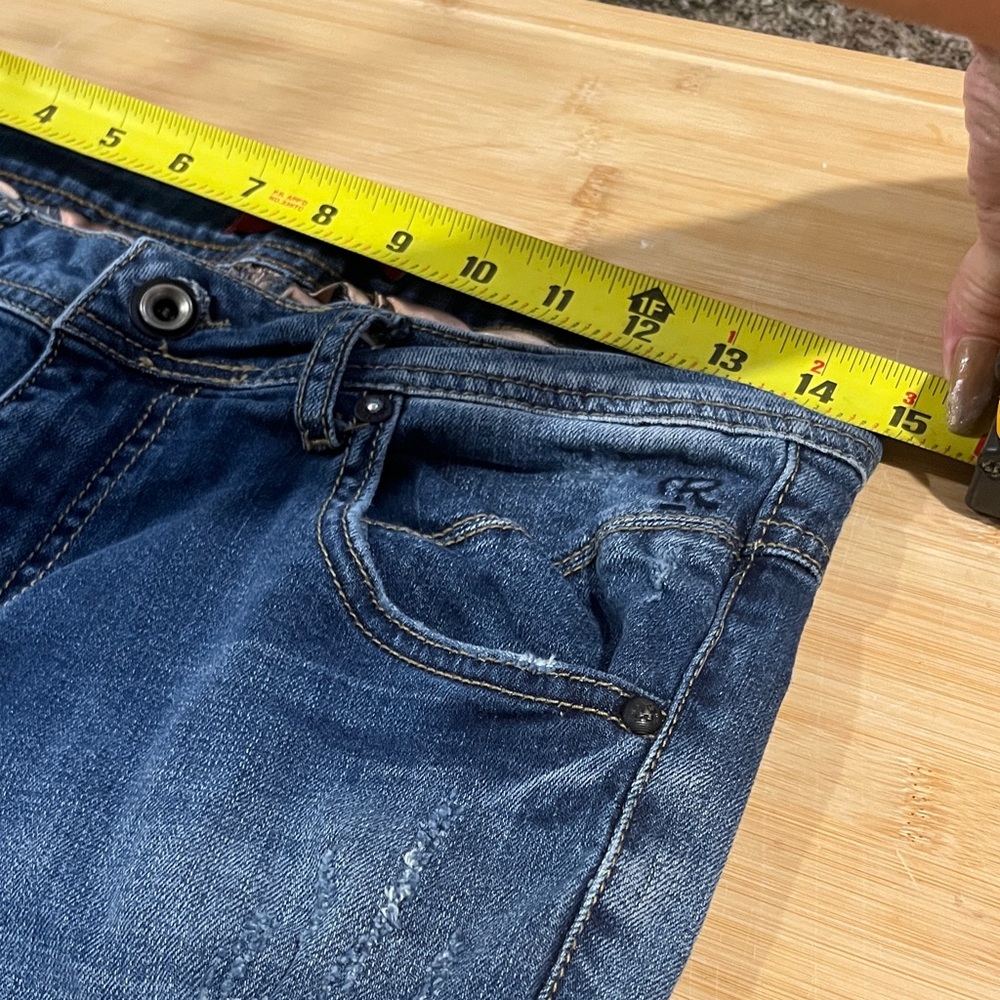 Distressed Blue Jeans - Picture 15 of 16